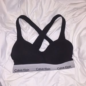 calvin klein padded sports bra